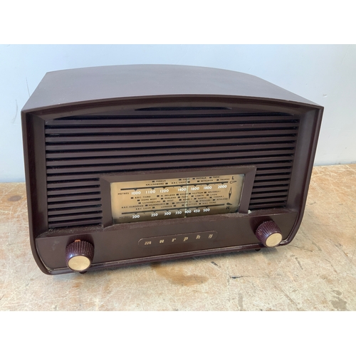 223 - Murphy Bakelite Valve Radio