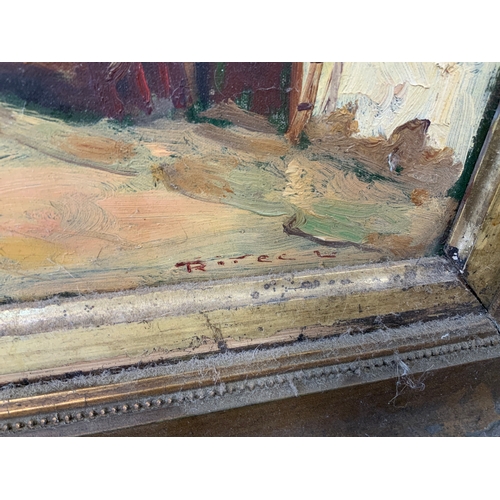 285 - Framed Oil on Board