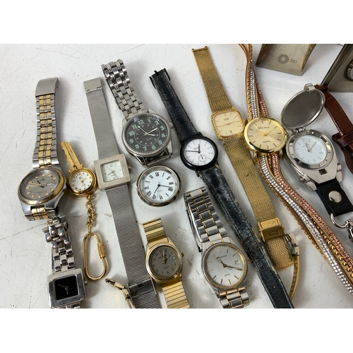 690 - Collection of Watches and Miniature Clocks