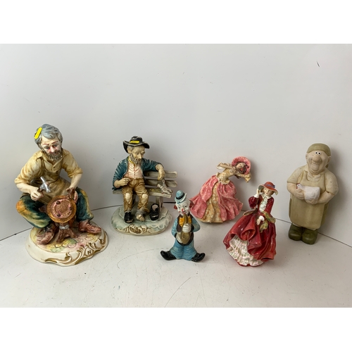 197 - Royal Doulton and Capodimonte Figurines