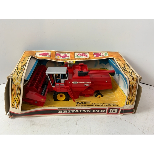 767 - Vintage Britains Massey Ferguson Combine Harvester