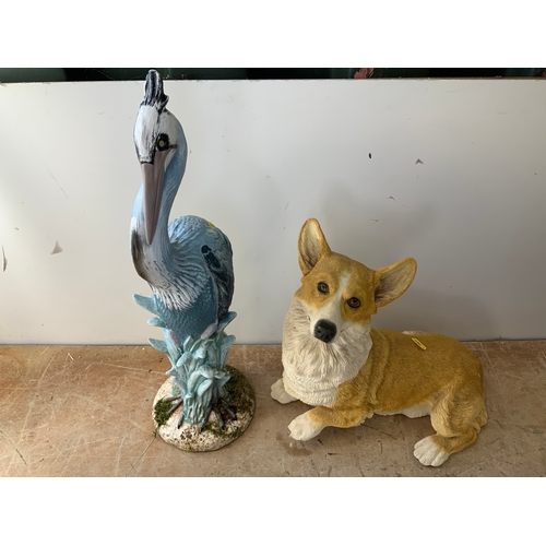 287 - Dog and Bird Ornaments