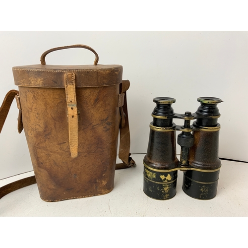 633 - Vintage Binoculars in Case