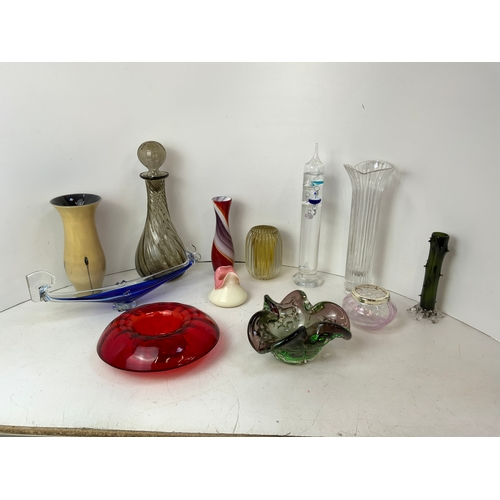 171 - Selection of Glass Vases and Decanters etc