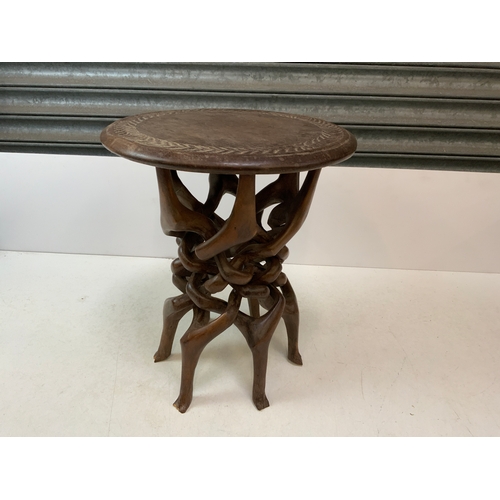 176 - African Carved Side Table