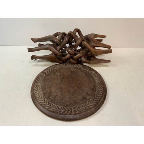 176 - African Carved Side Table