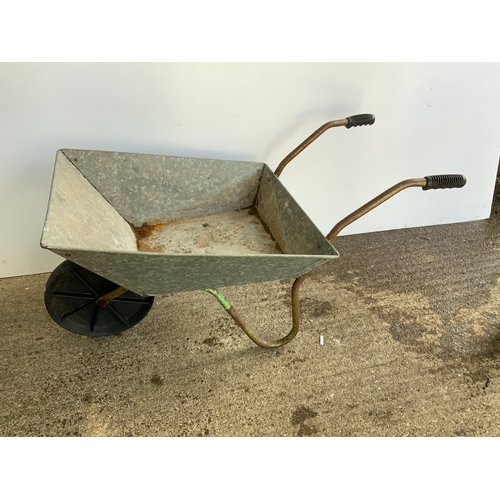 34 - Galvanised Wheelbarrow