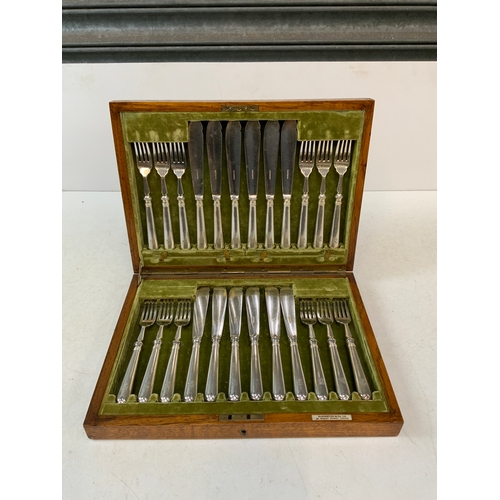 311 - Canteen of Elkington Silver Plate Fish Cutlery