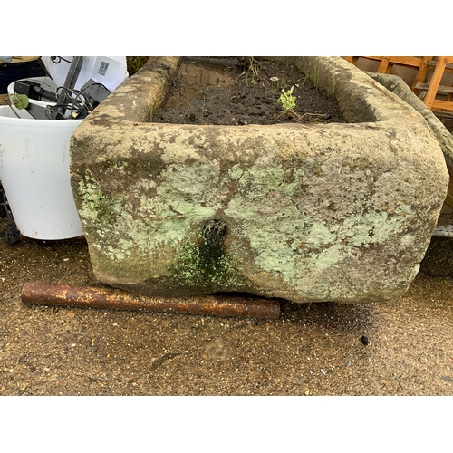 30F - Stone Trough - 116cm  Buyer to arrange collection and loading -