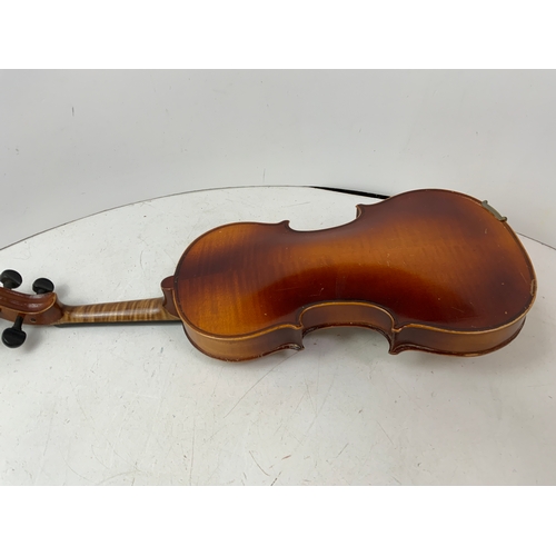 168A - Violin in Case with Bow withdrawn