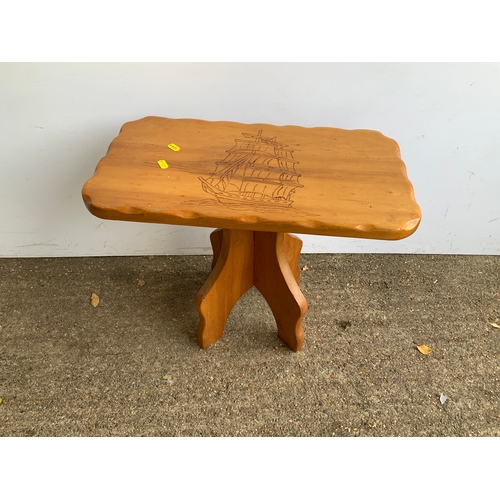 681 - Small Carved Table