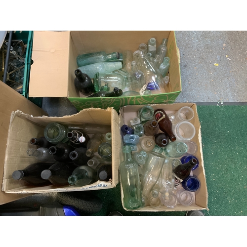 118B - Large Collection of Old Bottles