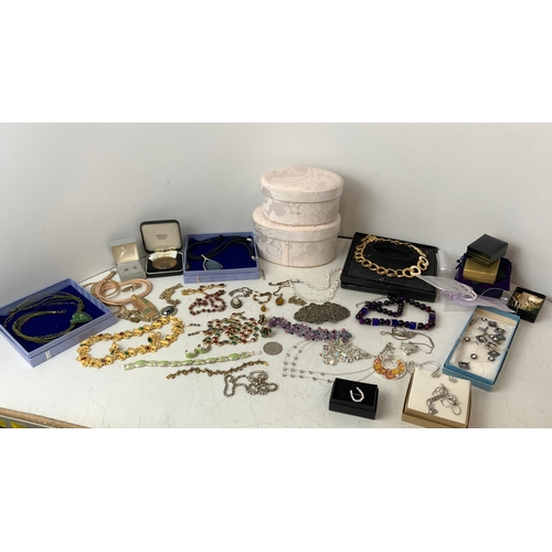 763 - Costume Jewellery and Boxes etc