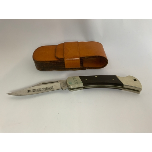 764 - Silver Moose Japanese Pocket Knife