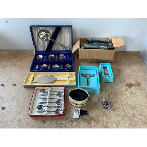 806 - Boxed Cutlery and Corkscrew etc