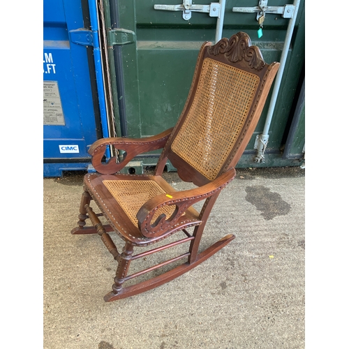 235 - Cane Seated Rocker