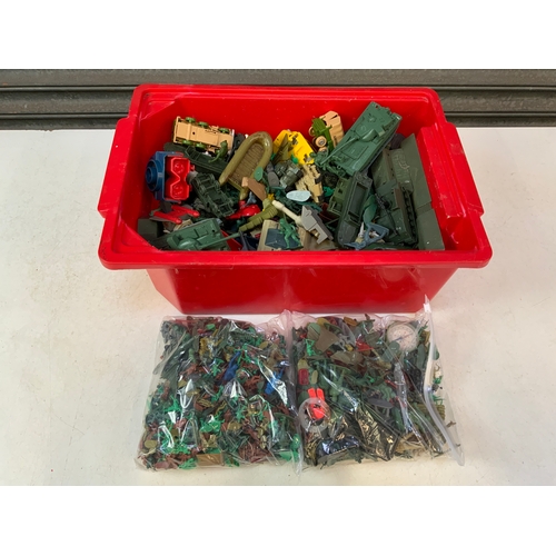 246 - Box of Army Toys and Soldiers