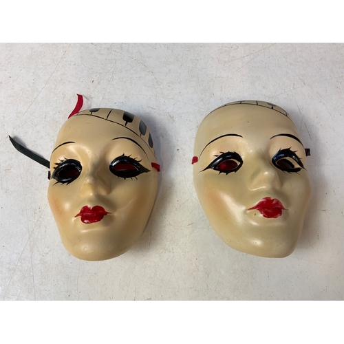 781 - Pair of Ceramic Masks