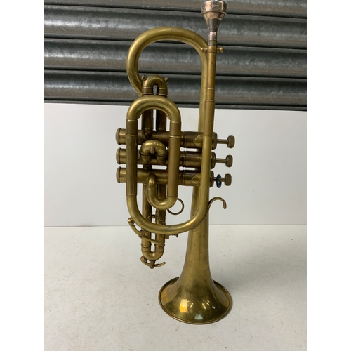 296A - Brass Cornet in Case