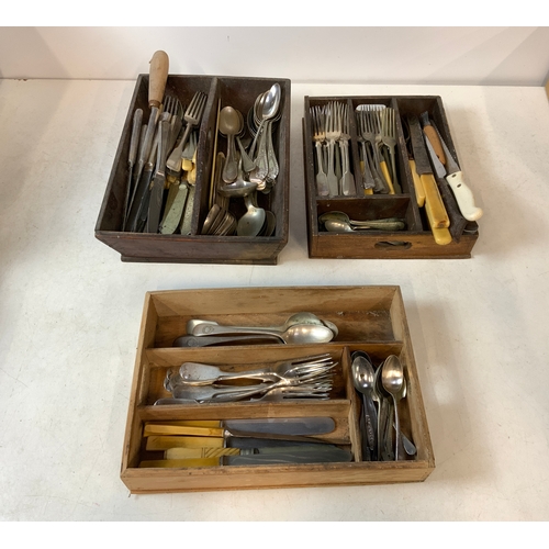 279 - Vintage Cutlery in Trays