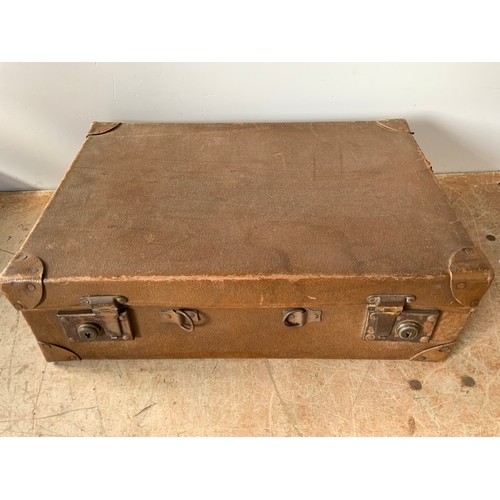 391 - Leather Suitcase and Contents - Cameras etc