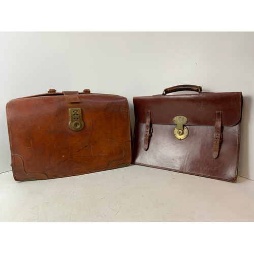 301 - 2x Vintage Briefcases