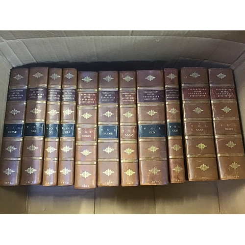 392 - Leather Bound Books - Transactions of the Devonshire Association