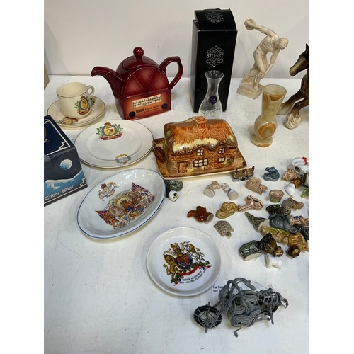 486 - Russian Doll, Whimsies, Crystal, Ceramics and Coins etc