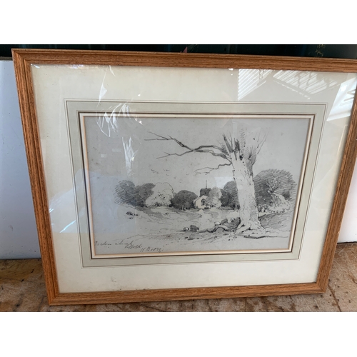 150 - Framed Pencil Drawing