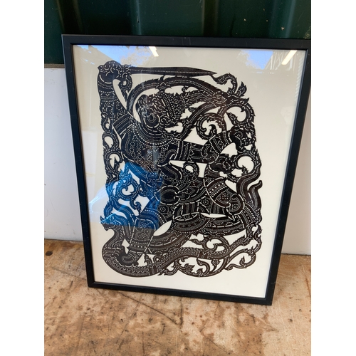 191 - Framed Linocut