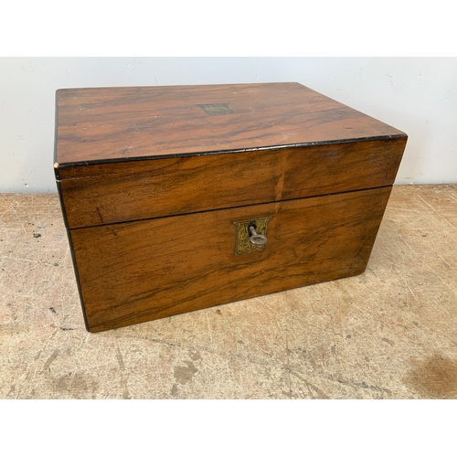 174 - Victorian Rosewood Jewellery Box