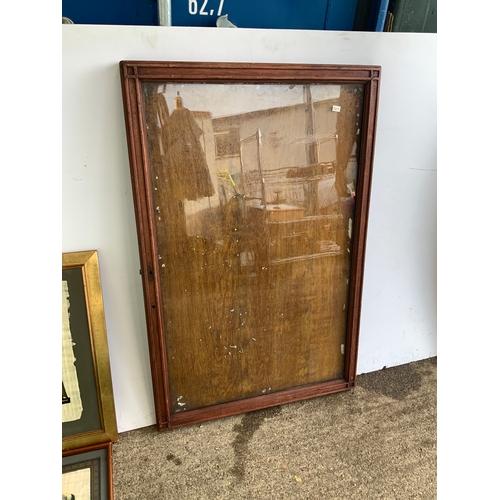 661 - Oak Poster Cabinet