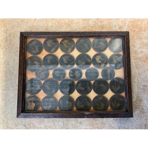 386 - Framed Pennies