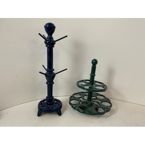 353 - Cast Iron Egg Rack and Mug Tree