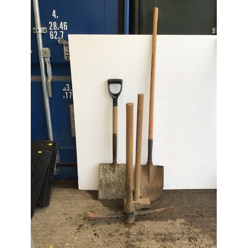 35 - Pick Axe, Sledge Hammer and Shovels