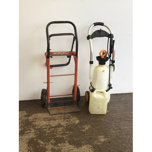 116 - Sack Truck and Sprayer