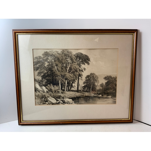 589 - 2x James Duffield Harding Framed Lithographs