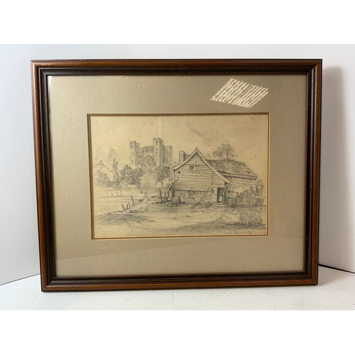 551 - Signed Framed Drawing 1873