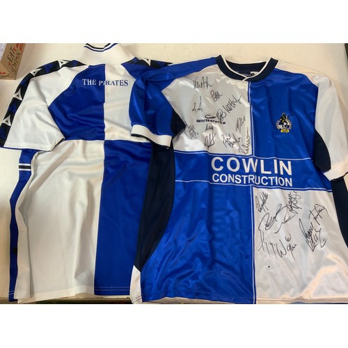 460 - Collection of 12x Bristol Rovers Shirts with 2x Liverpool Shirts