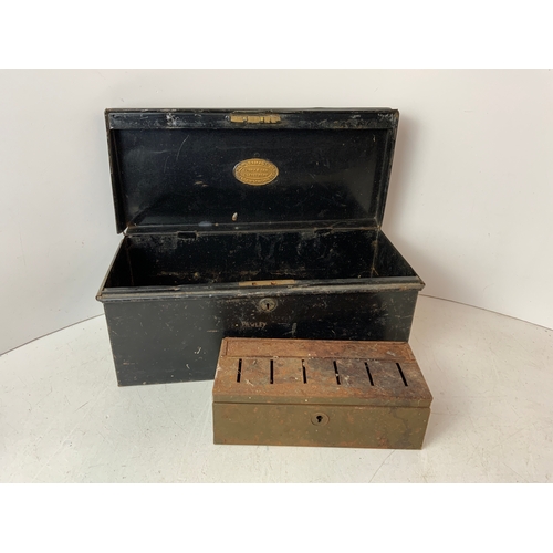 186 - Deed Box - A W Gamage Ltd, London etc