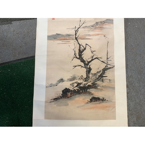 378 - Oriental Scroll Painting