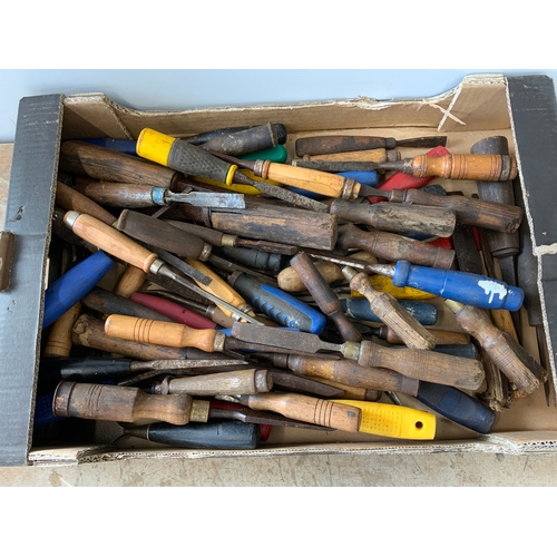 933 - Box of Old Chisels