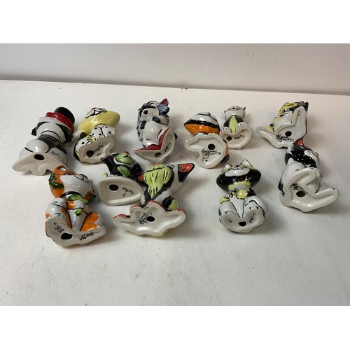 592 - 11x Lorna Bailey Ceramic Cats