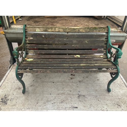 58E - Metal End Garden Bench