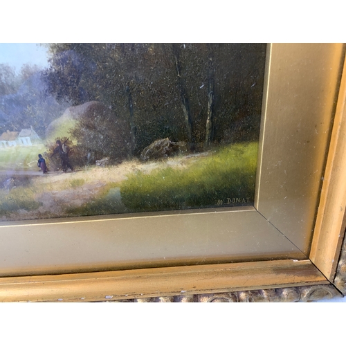 734A - Signed Framed M Donat Watercolour