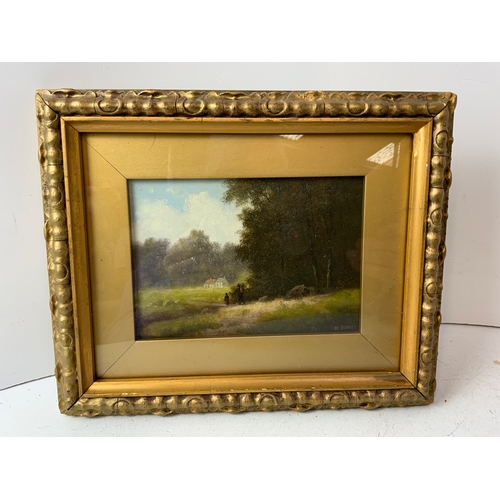 734A - Signed Framed M Donat Watercolour