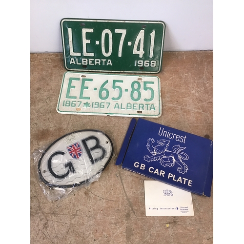 653 - Unicrest GB Car Plate etc