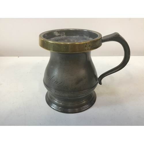 646 - Pewter Tankard