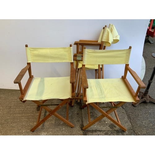 489 - 4x Directors Chairs