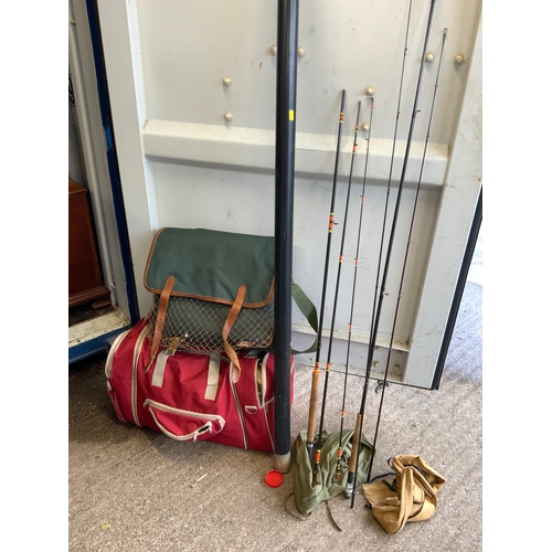 343 - Fishing Rods and Bags